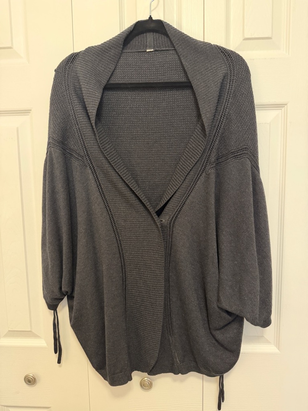 Lululemon Cozy Shawl Collar Open-Front Women's Sweater Cardigan - Gray